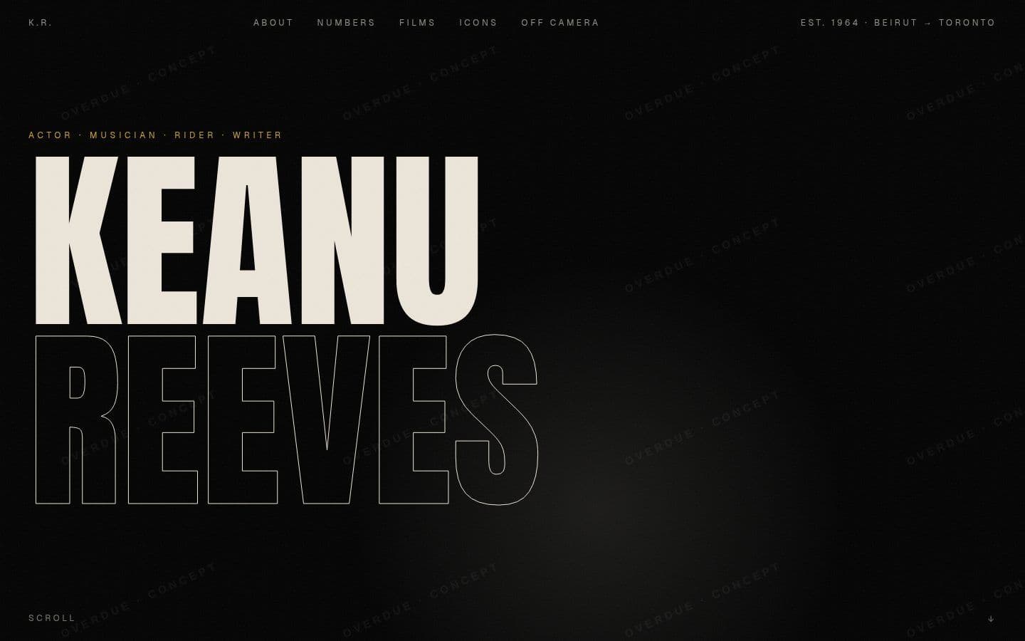 Keanu Reeves website